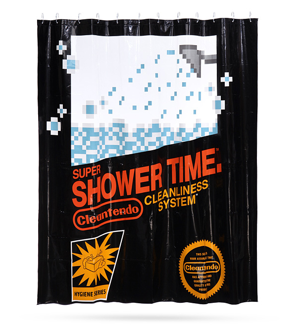 Retro Gaming Shower Curtain