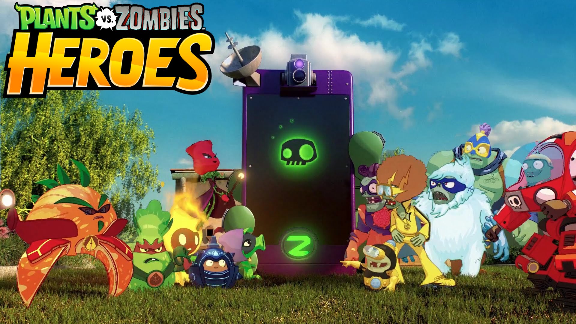 Plants vs. Zombies Heroes, A Mobile Collectible Card-Based Strategy Game  Pitting Superhero Plants Against Zombies