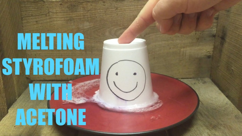 Dissolving Styrofoam Cups in Acetone