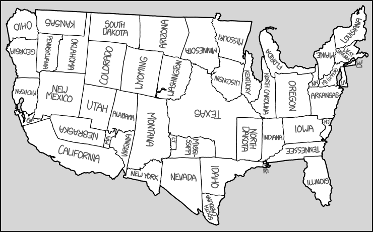xkcd United States Map