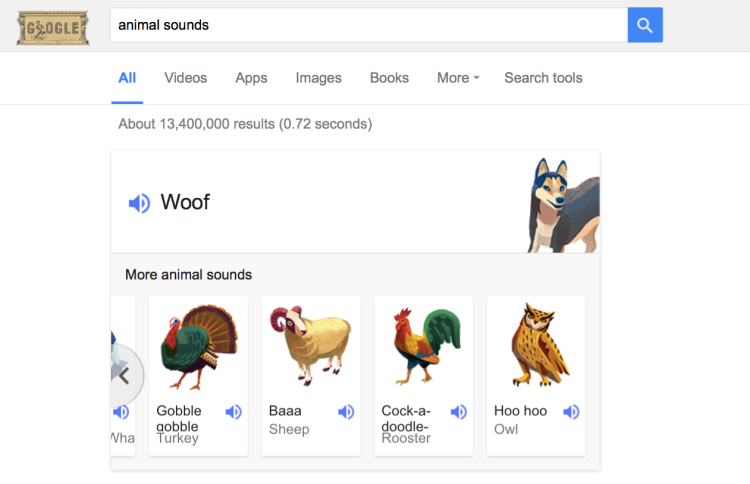Google Animal Sounds