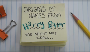 Origin of Harry Potter Names