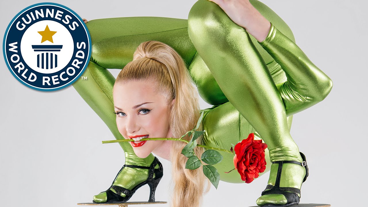 The incredible multiple-record holding German contortionist Julia “Zlata” G...