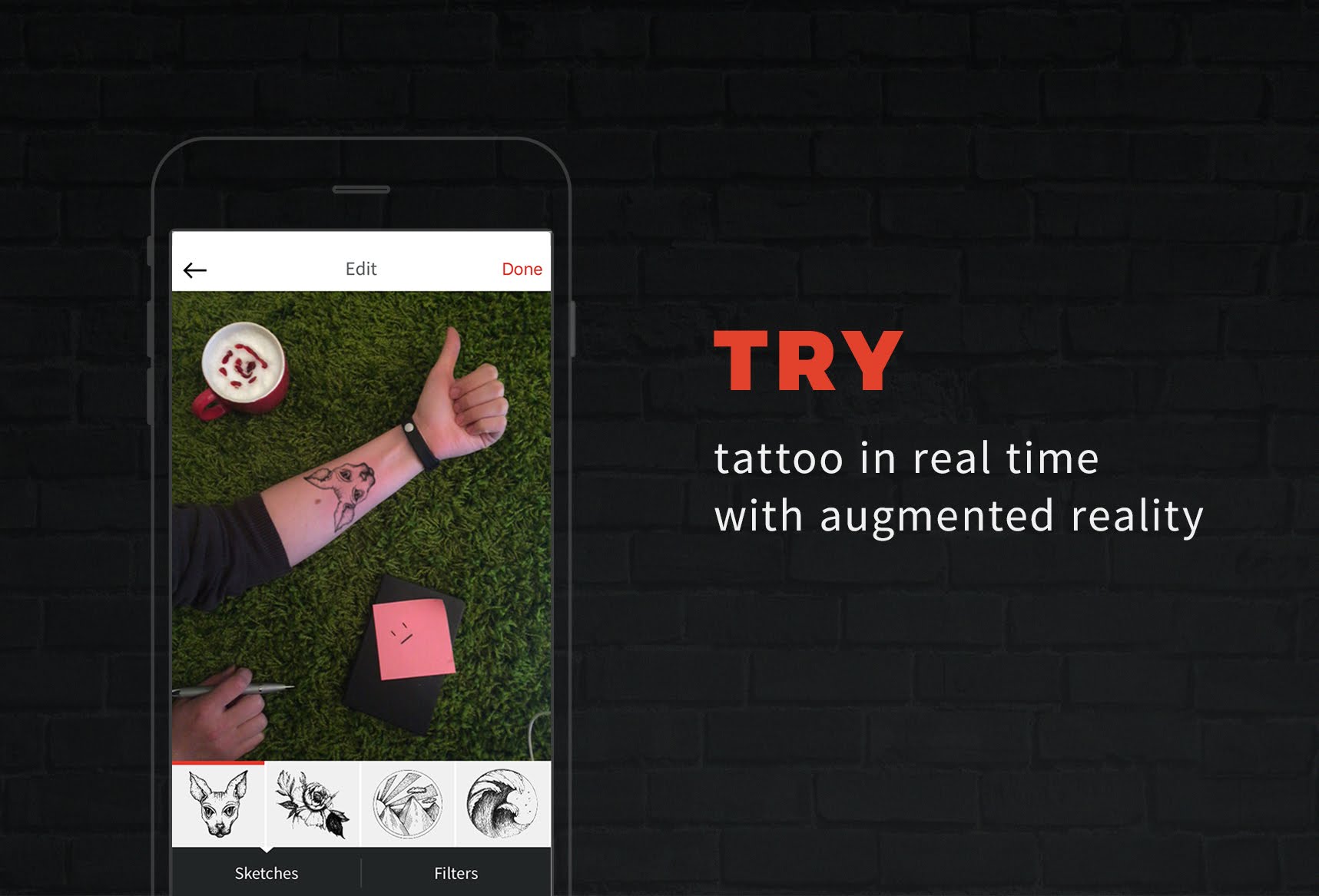 This app lets you test out tattoos before you commit to permanent ink