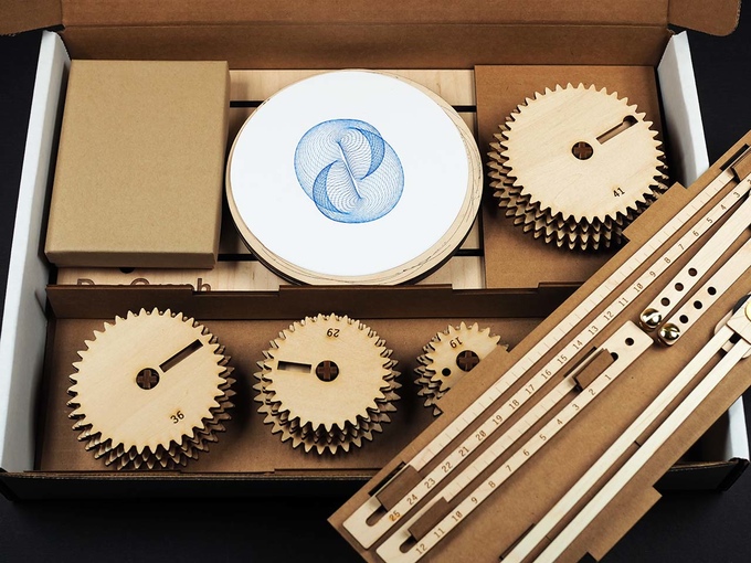 The DuoGraph Drawing Machine, A Beautiful Wooden Toy Used to Create ...