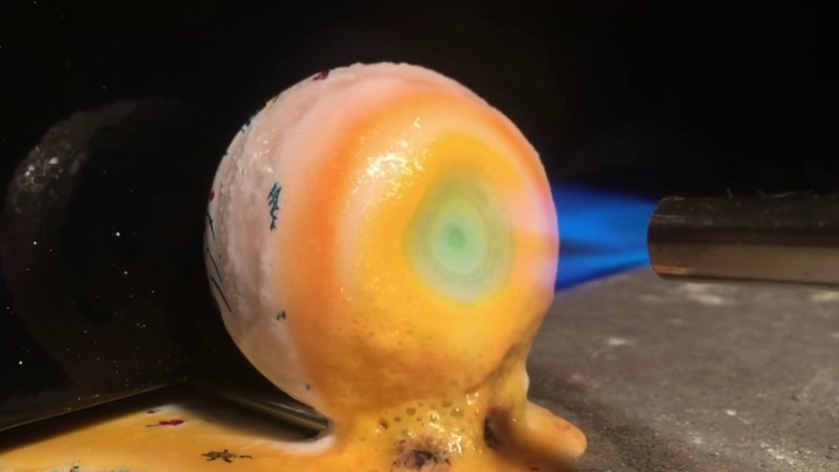 Melting Jawbreaker With Blowtorch