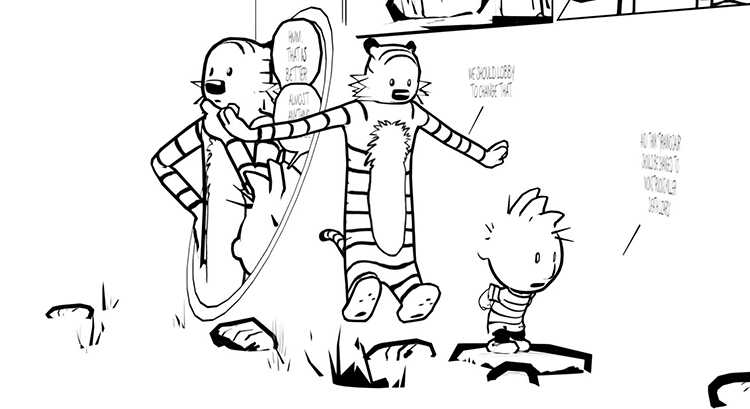 An Interactive 3D Version of a Classic Calvin and Hobbes Comic Strip by  Bill Waterson