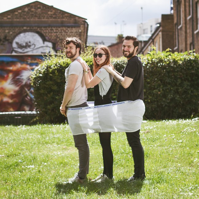 The World's Largest Pair of Underwear Has Room to Fit Three People