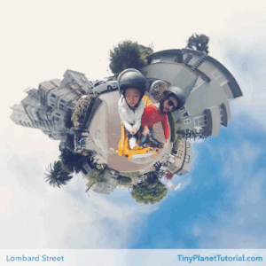 Lombard Street Tiny Planet