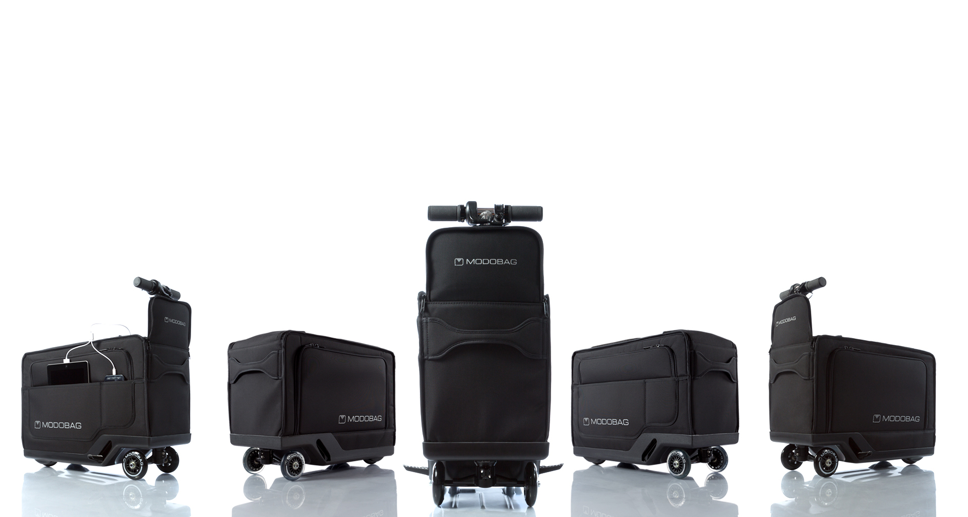 Motorized Smart CarryOn Luggage That Easily Converts Into a