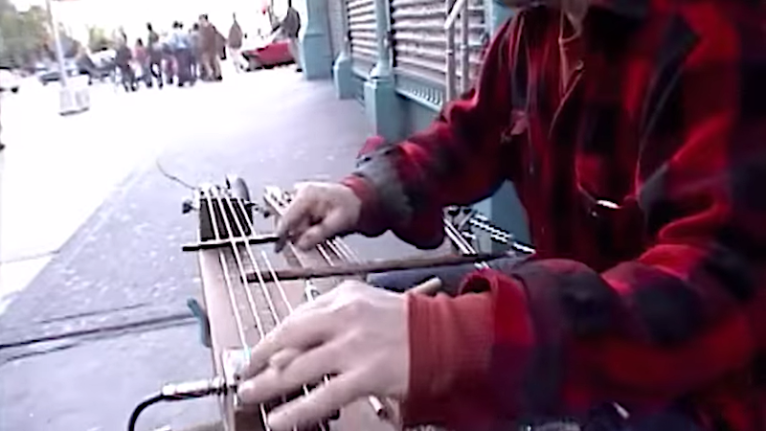 Bradford Reed and his pencilina in SOHO