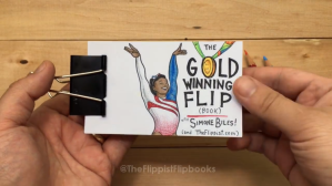 Gold Winning Flip Book Simone Biles