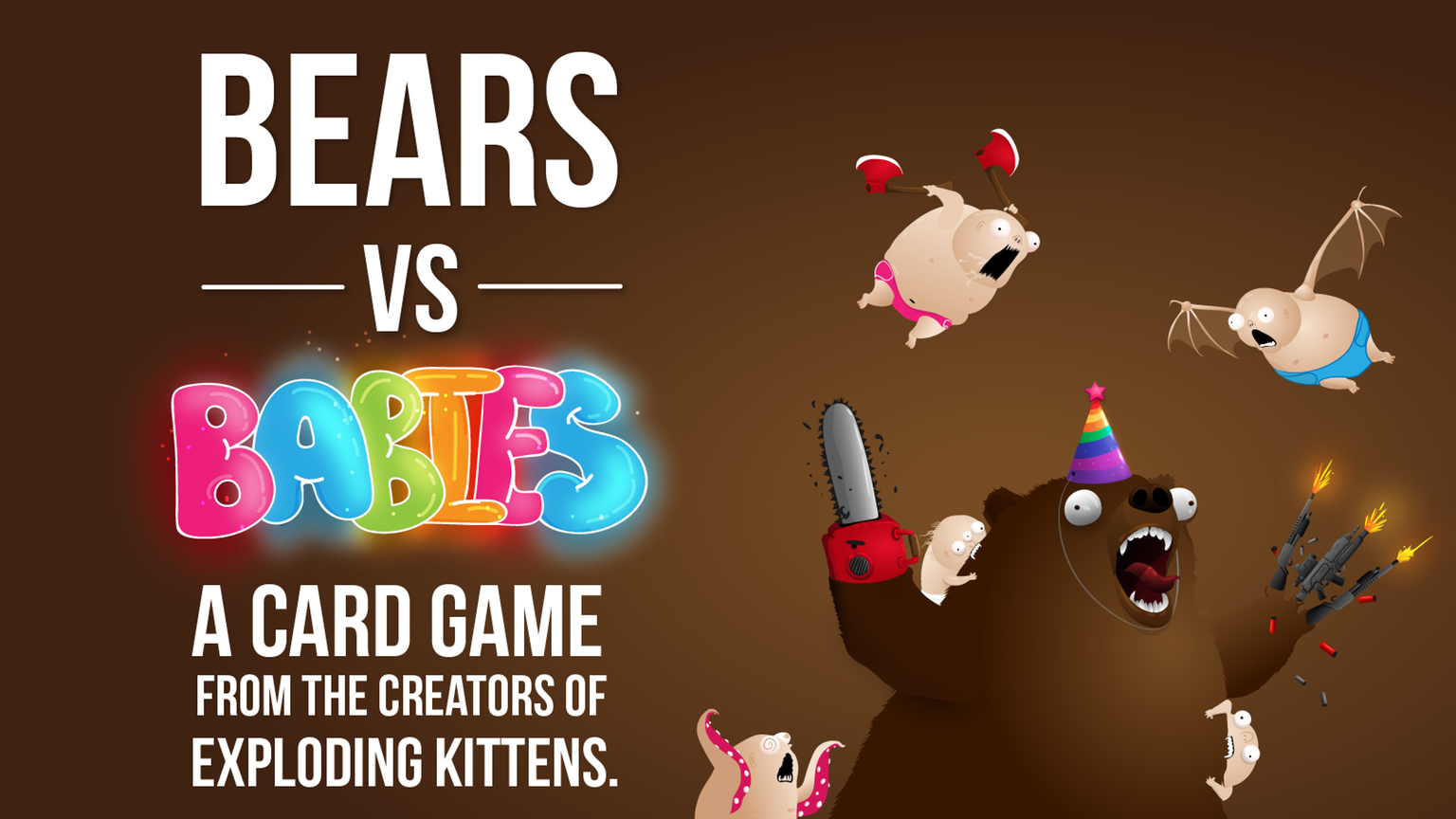 Exploding Kittens Bears vs Babies Card Game for sale online