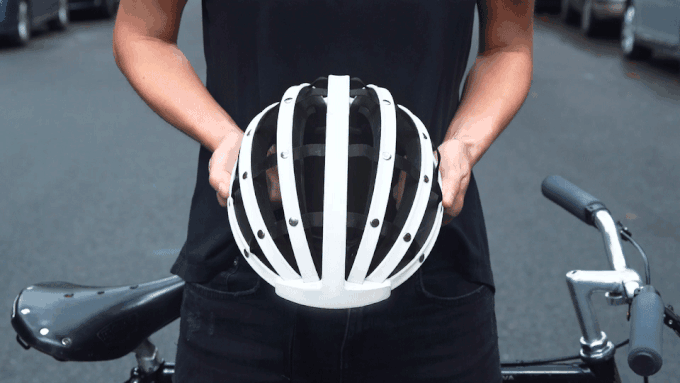 FEND Helmet Collapsing GIF