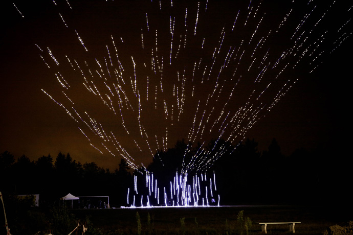 500 Intel Shooting Star Drones Take Flight