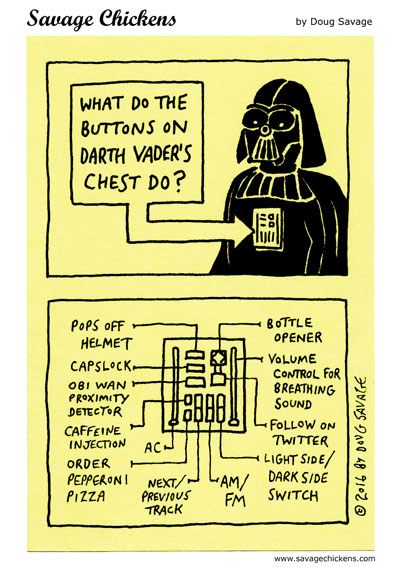 vader buttons