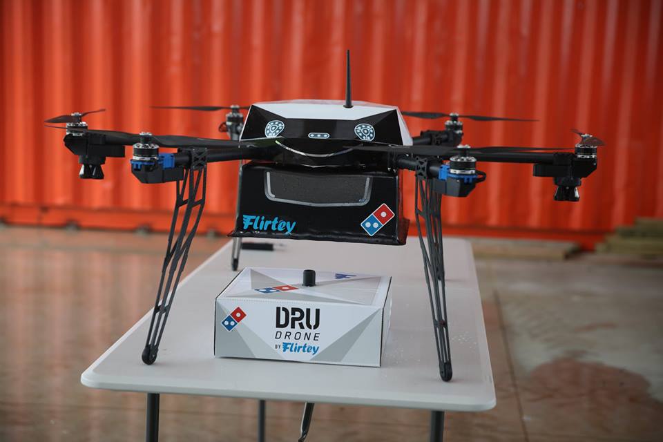Domino's DRU Drone on a Table