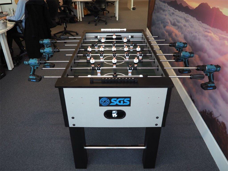 Engineering Company Modifies Foosball Table by Switching Out Handles ...