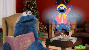 Cookie Monster Reads Night Before Christmas