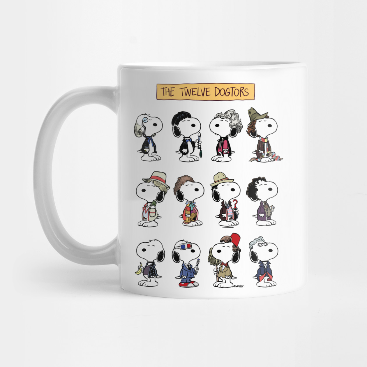 330ml Nice Gift Funny The Twelve Dogtors Snoopy Mug Cup Doctors Cute 