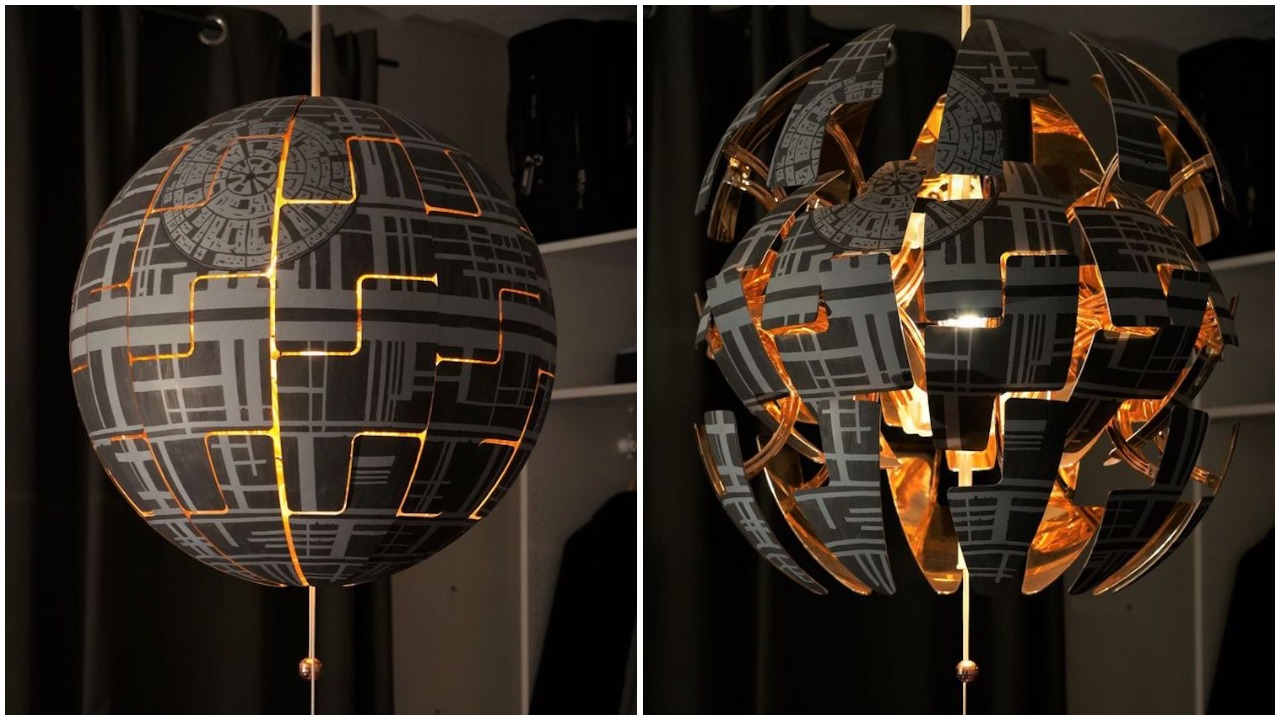 How to Convert an Ikea Hanging Pendant Lamp Into Really Cool Exploding ...