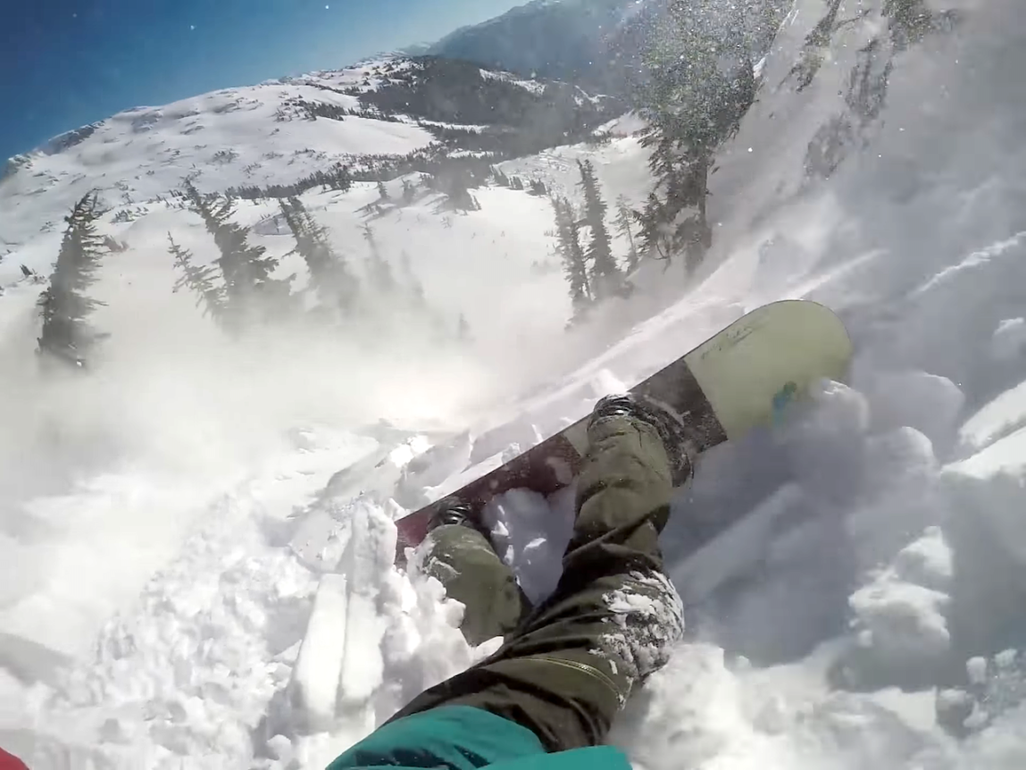 Snowboarder Survives Avalanche