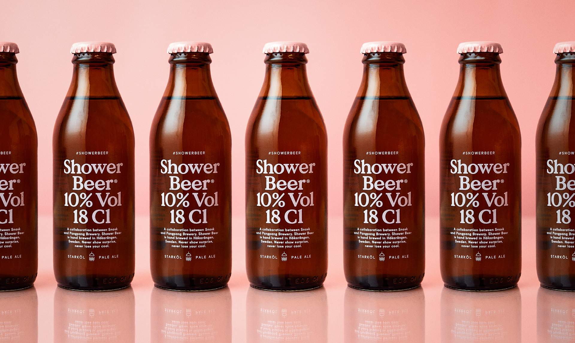 Shower Beer, A Petite PinkLabeled Ale That Can Be Enjoyed While