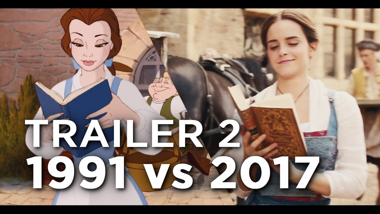 A Side By Side Comparison Of The 1991 And 17 Beauty And The Beast Films