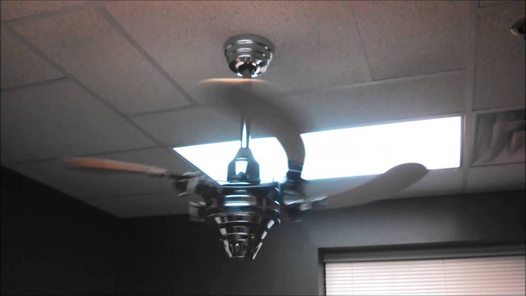 An Air Shadow Ceiling Fan Spins Its Unusual Retractable Blades at the
