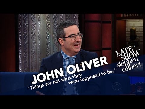 John Oliver and Stephen Colbert Read Oliver's Home Town of Bedford's ...