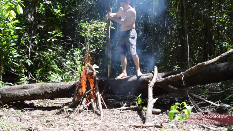 Primitive Technology Burning Log