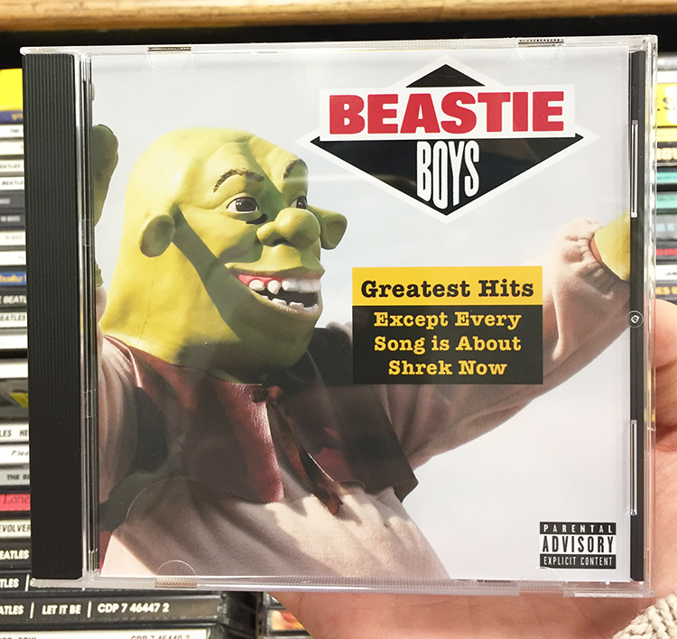 Obvious Plant Sneaks Funny Fake Music CD Covers a Into Local Music Store