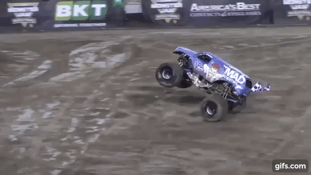 Mad Scientist First Ever Front Flip In A Monster Truck