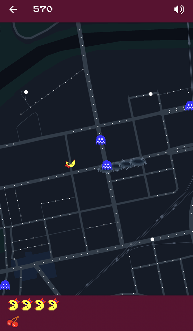 Ms Pacman Google Maps