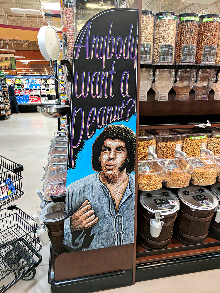 Artist Creates Clever Pop Culture Chalk Art Displays for Harmons Grocery in Utah