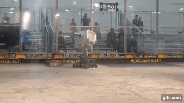 120-Pound Rick and Morty Butter Robot Wages War With a Flamethrower at RoboGames 2017