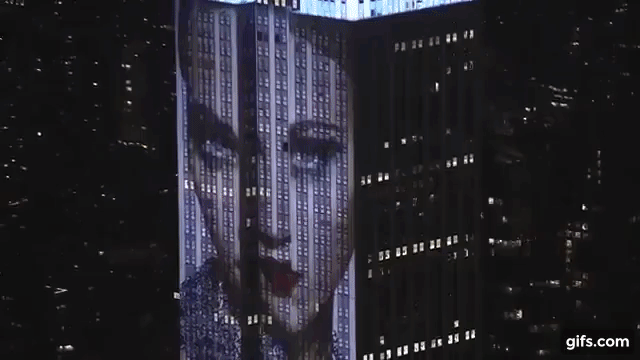 Bazaar 150th Anniversary Projections Empire State