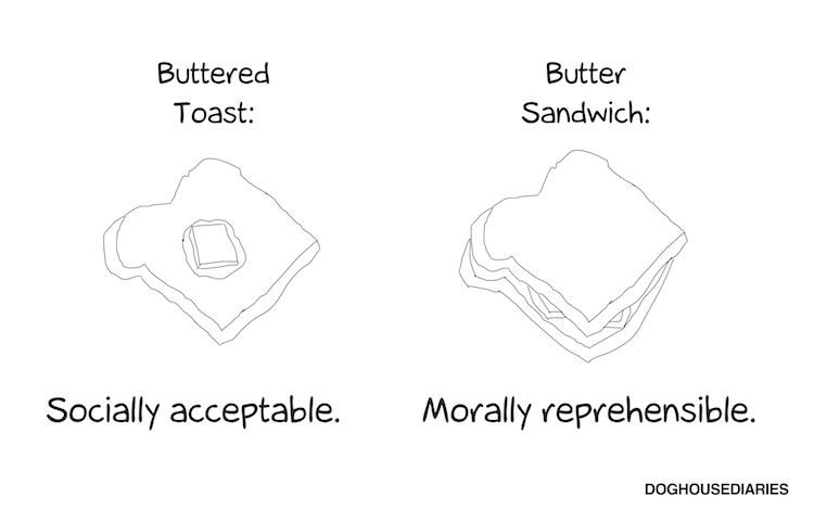 Buttered Toast Butter Sandwich