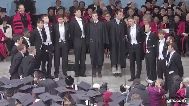 Harvard Student Group Performs A Cappella Tribute to John Williams During Commencement Day