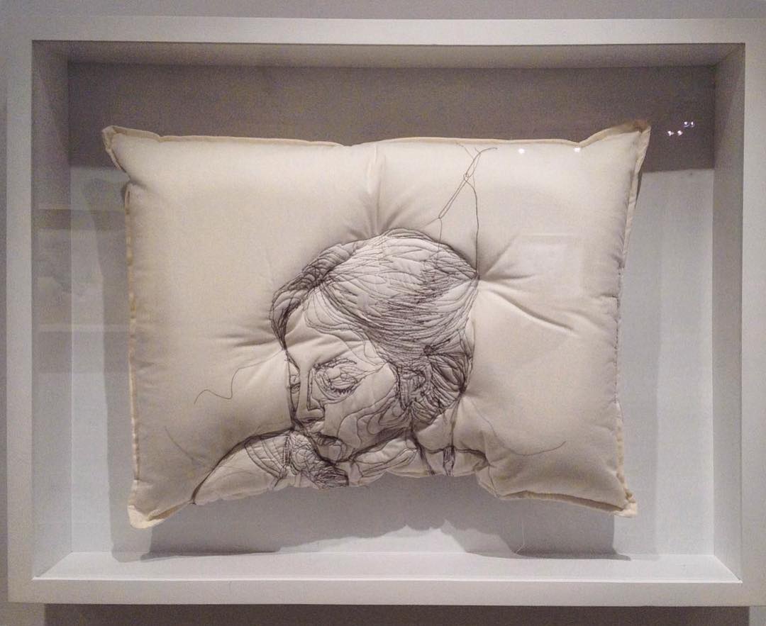 Maryam Ashkanian Sleep Series Pillow Embroidery