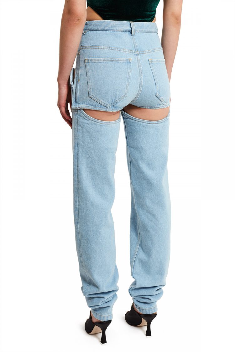 Y Project Detachable Jeans Shorts Back