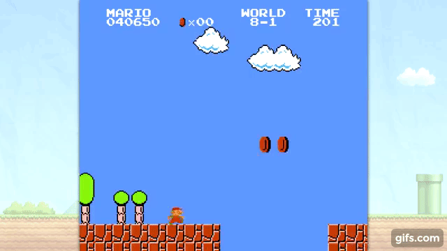 Beating Super Mario Bros. without coins, items, or killing enemies