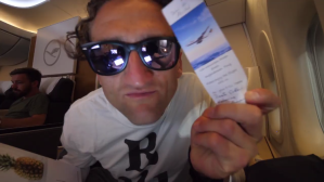 Casey Neistat Lufthansa First Class