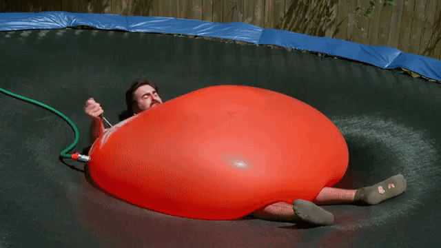 Crushed by a Giant 6ft Water Balloon