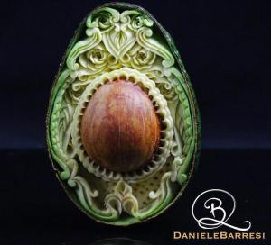 Elaborate Carved Avocado