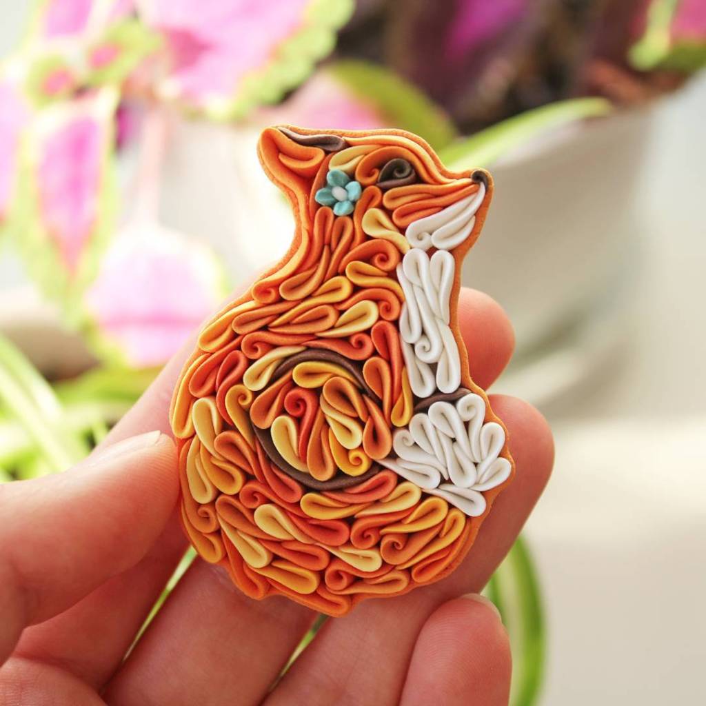 Colorfully Detailed Animal Themed Jewelry Crafted Out of Curled Strips