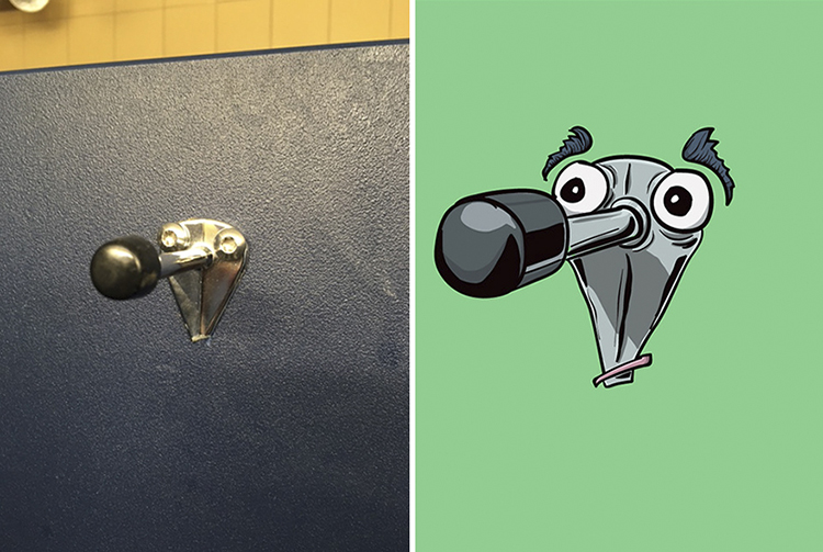 Artist Illustrates the Faces That He Sees in Inanimate Objects