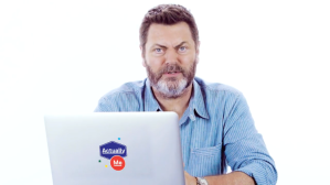 Nick Offerman Goes Undercover on the Internet and Responds to People's Real Comments