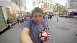 10 Hours of Walking in NYC with a Soccer Ball