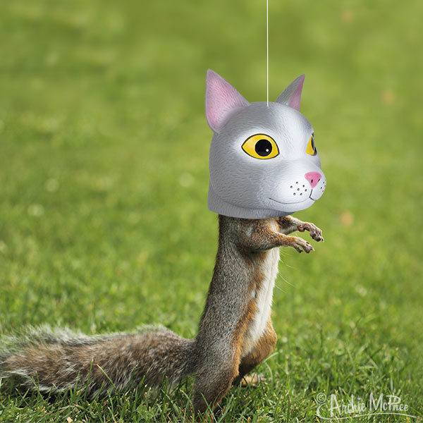 Cat head sale squirrel feeder